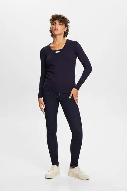 Stretch jeans, cotton blend