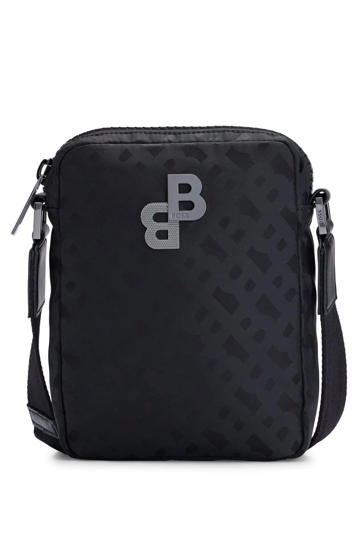 Reporter bag in nylon with monogram details