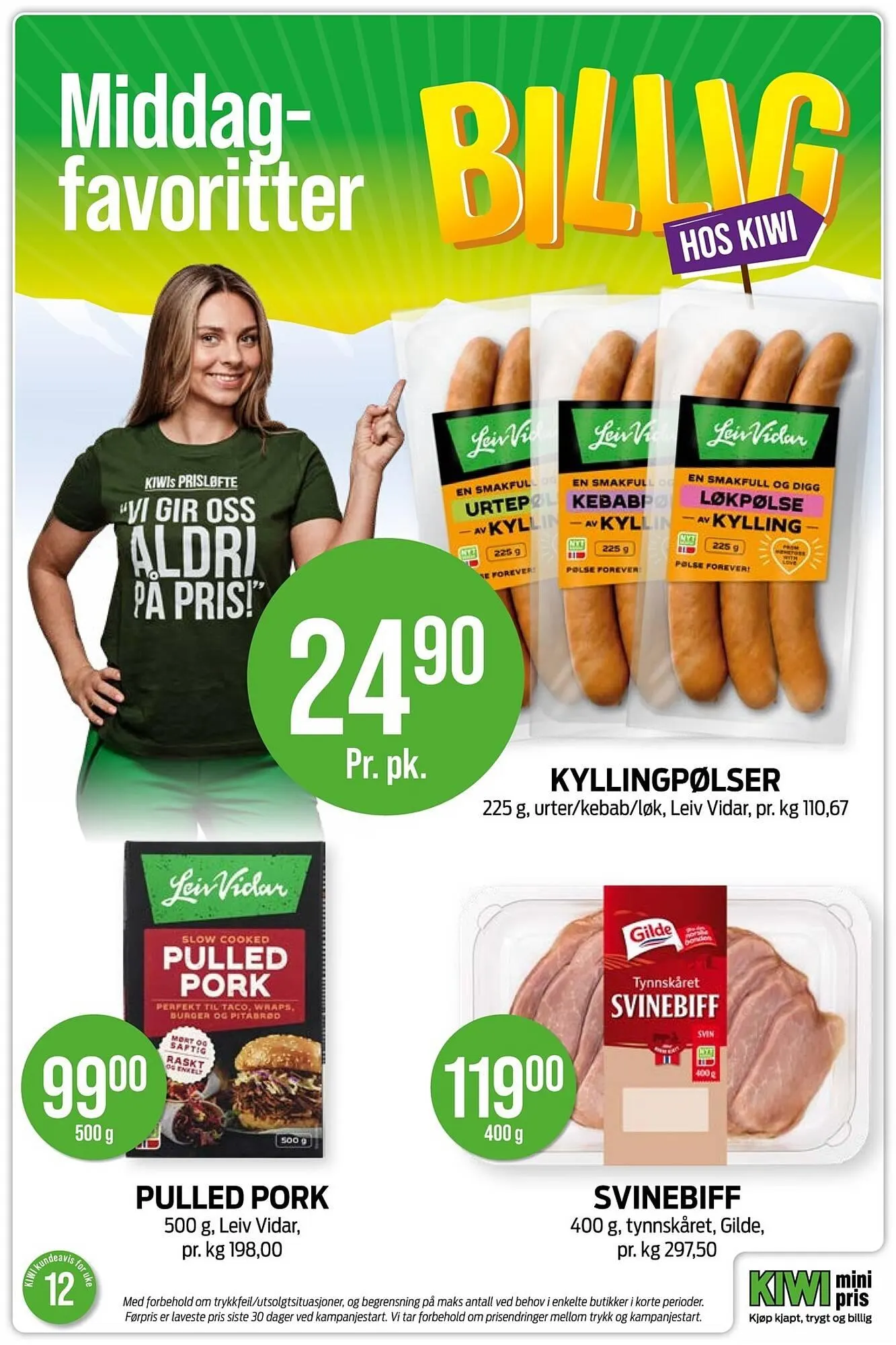 Kiwi kundeavis fra 16. mars til 22. mars 2026 - kundeavisside 6