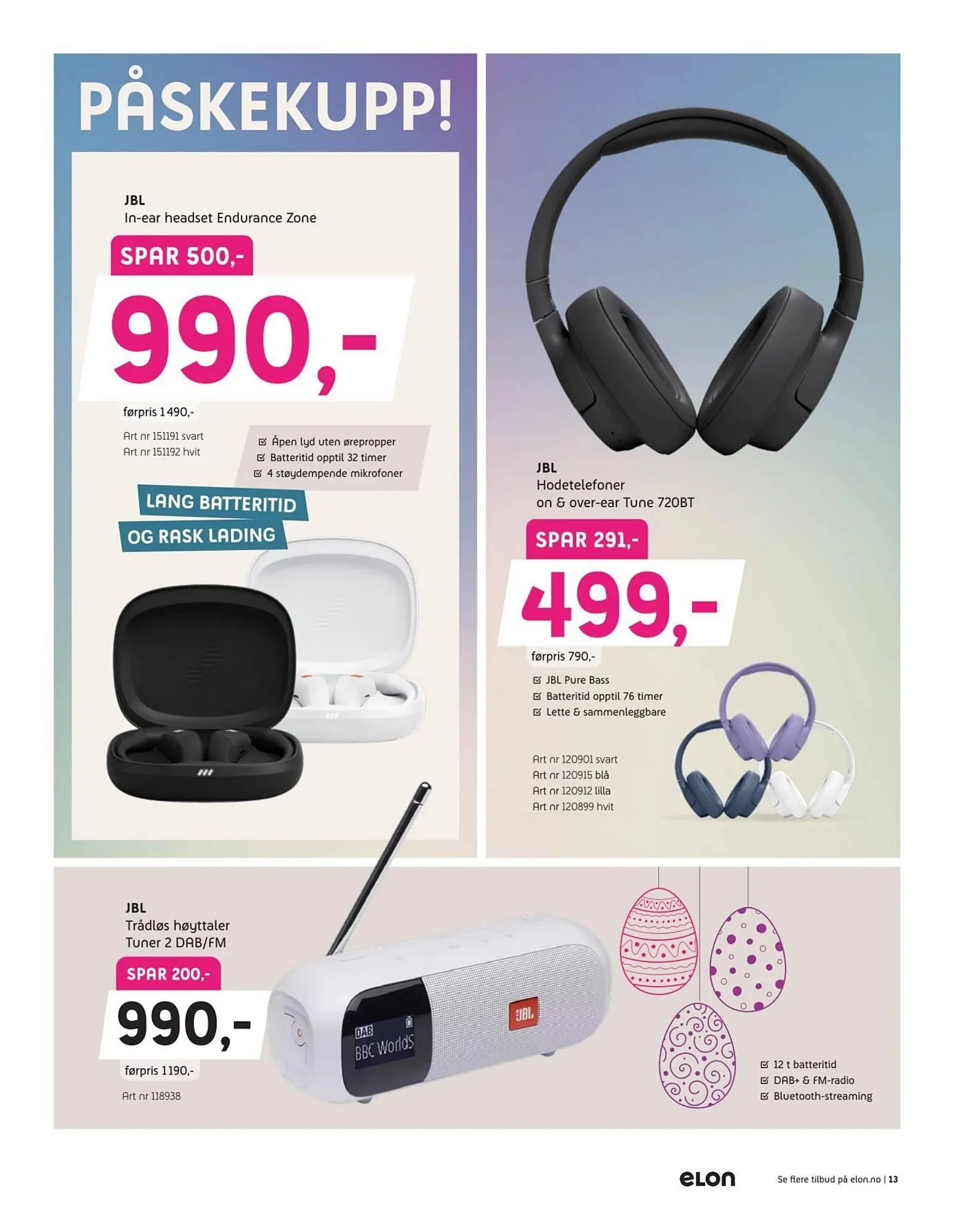 ELON kundeavis fra 23. mars til 12. april 2026 - kundeavisside 13