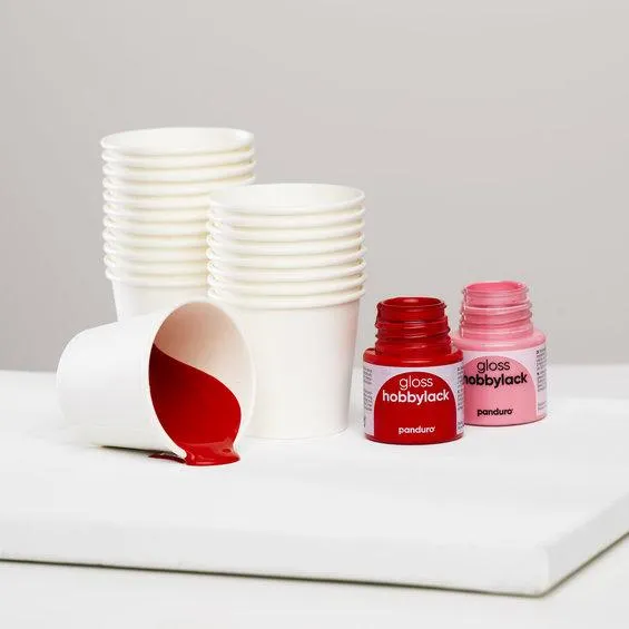 Pappkopper til fargeblanding,