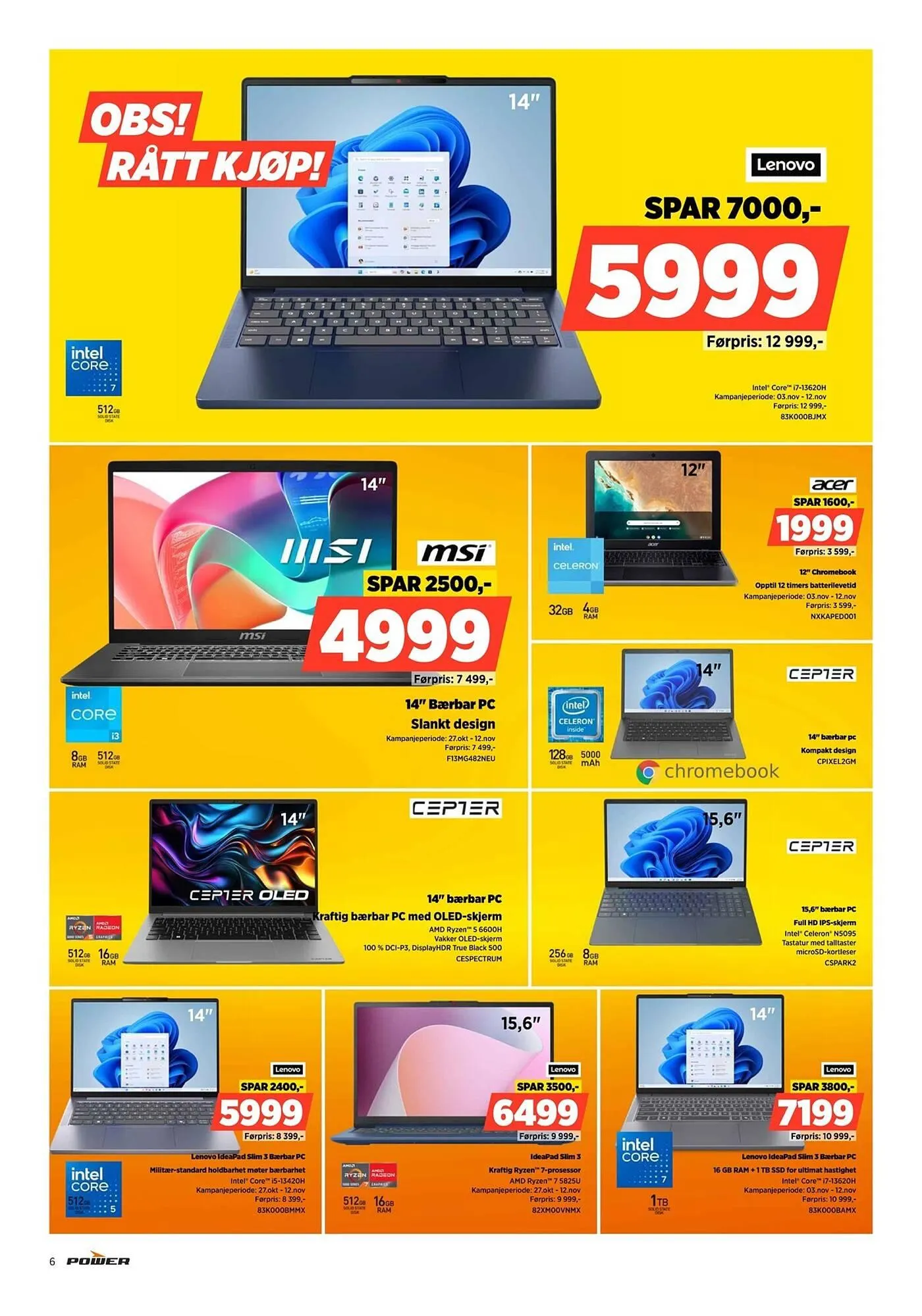POWER kundeavis fra 3. november til 9. november 2025 - kundeavisside 6