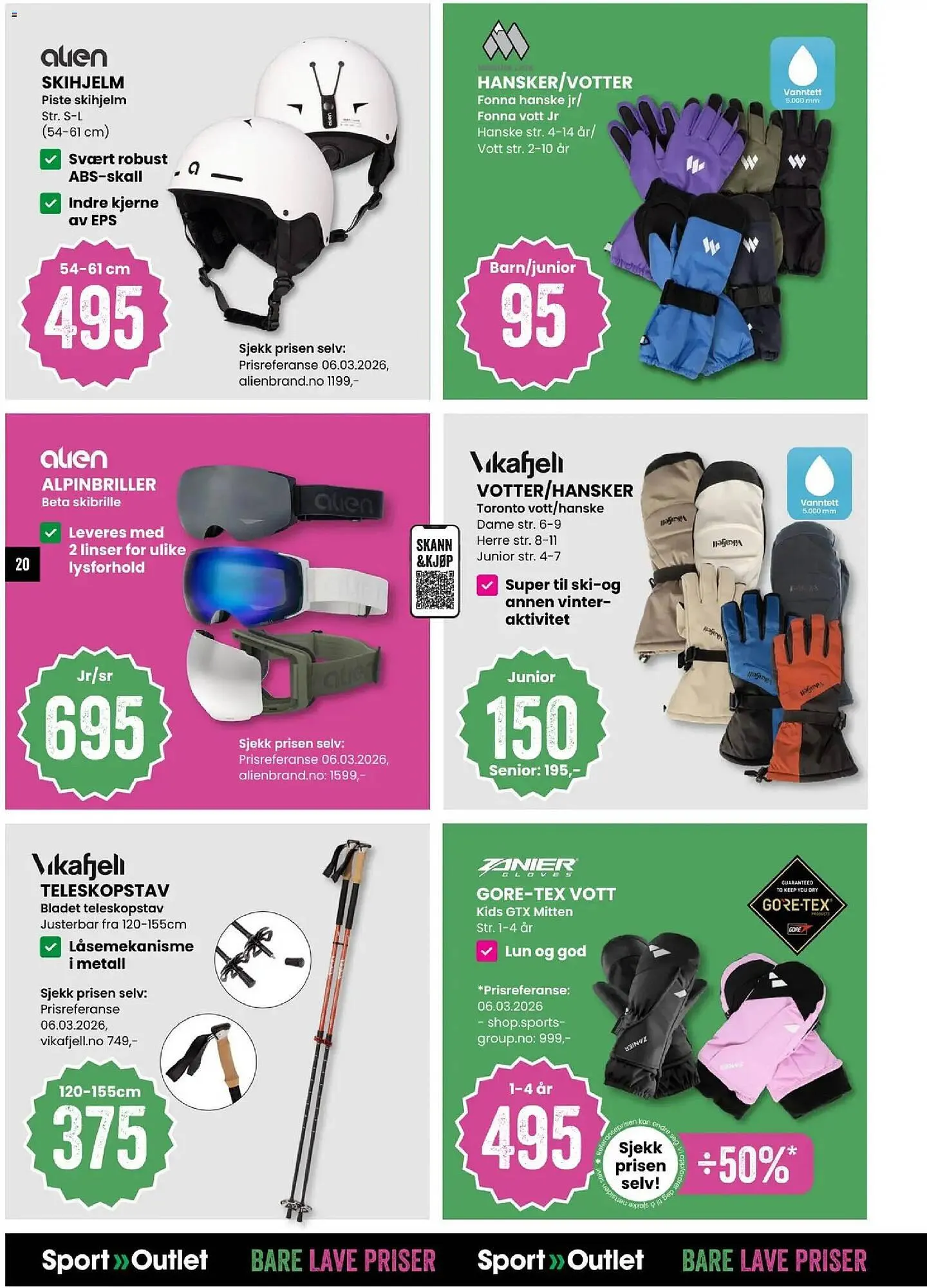 Sport Outlet kundeavis fra 24. mars til 6. april 2026 - kundeavisside 20