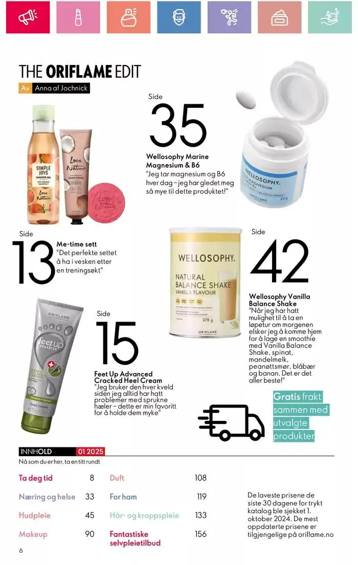 ORIFLAME Kundeavis fra 5. januar til 12. januar 2025 - kundeavisside 6
