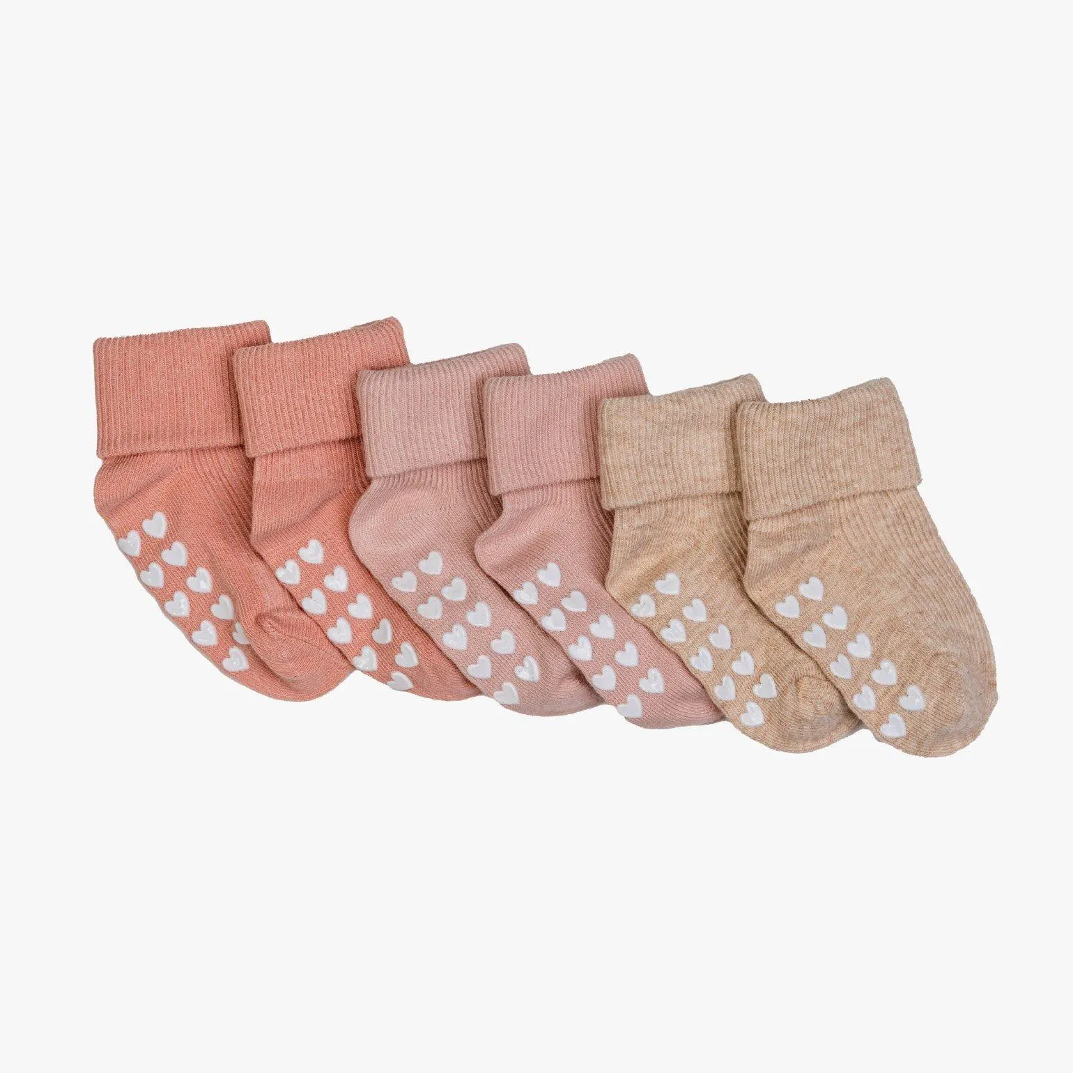 Babysokker med antiskli 3-pakk