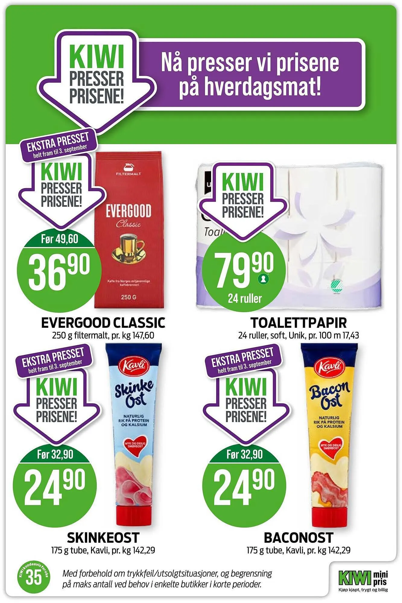 Kiwi Kundeavis fra 27. august til 3. september 2023 - kundeavisside 19