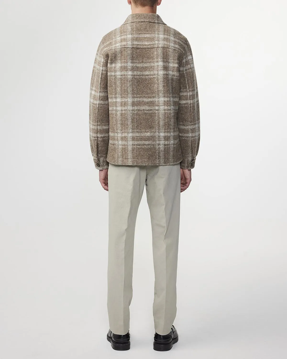Wilas 8267 Checkered Jacket Brown Check