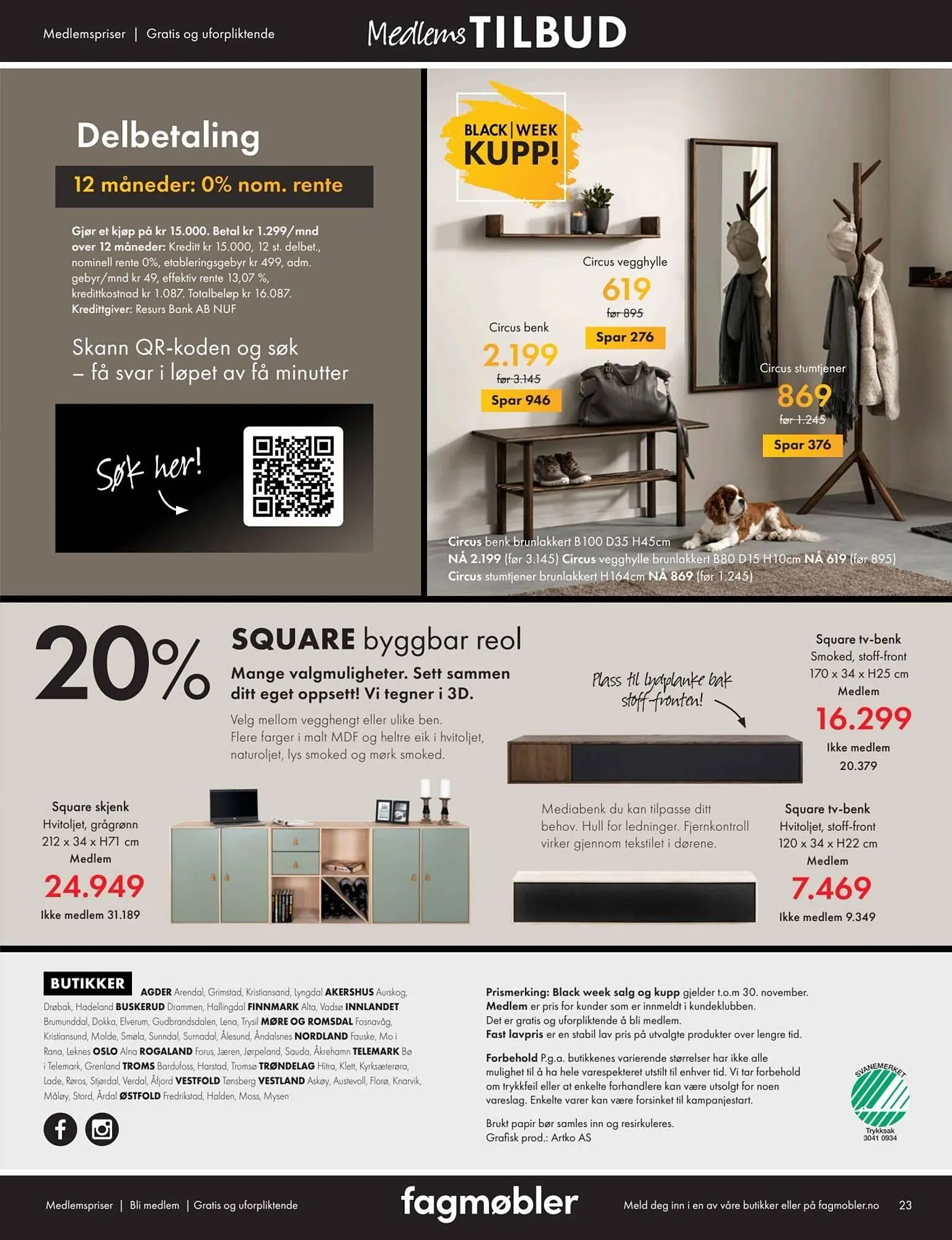 Fagmøbler kundeavis fra 1. november til 30. november 2025 - kundeavisside 23