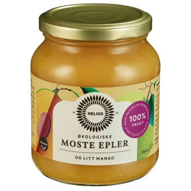 Helios økologisk moste epler med mango 360 g