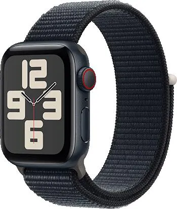 Watch SE Aluminium med Sport Loop, Midnatt med Midnatt Loop, 44 mm