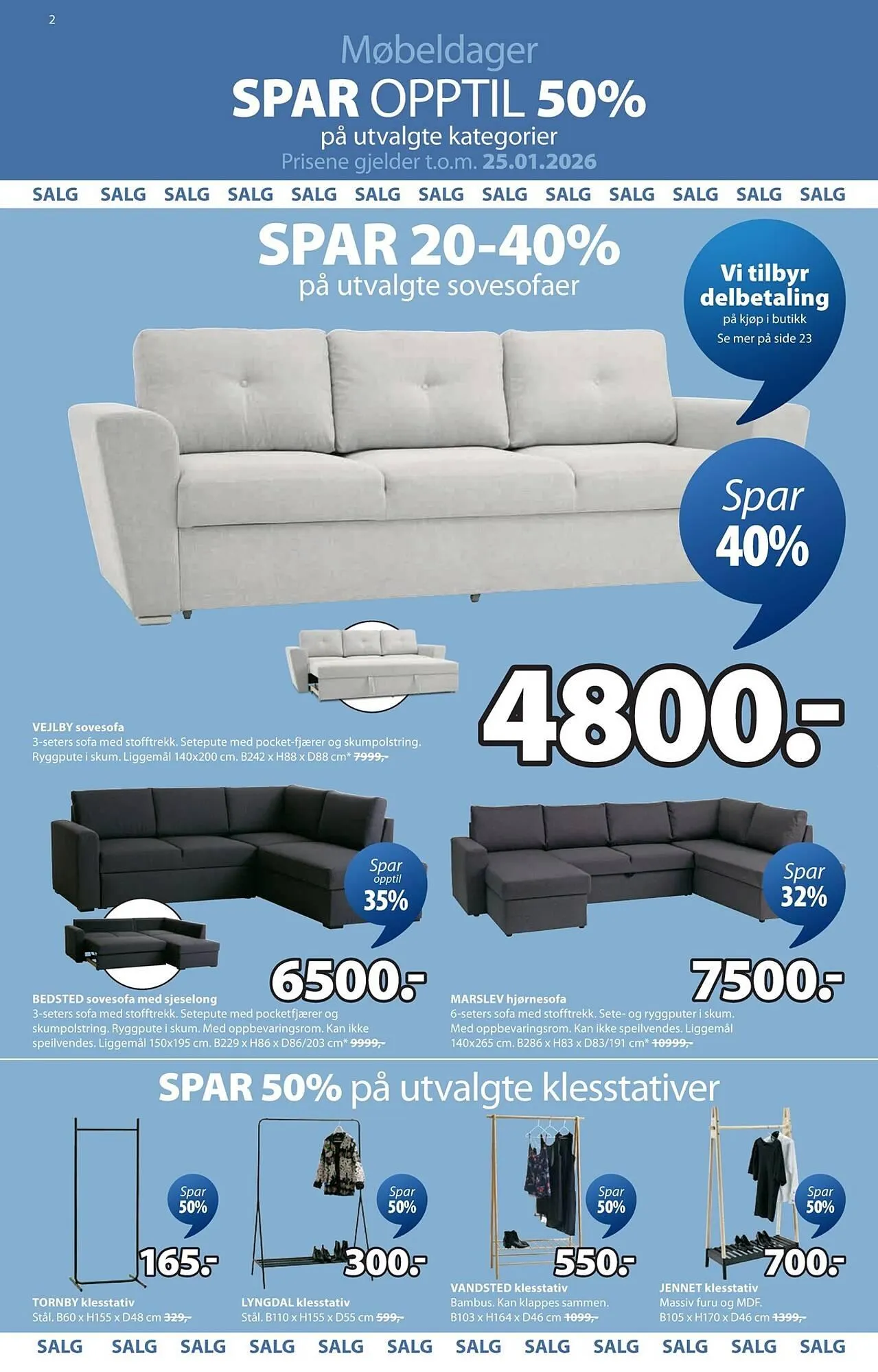 JYSK kundeavis fra 27. desember til 10. januar 2026 - kundeavisside 3