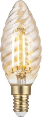 LED E14 mignon twist dimbar 4W Amber