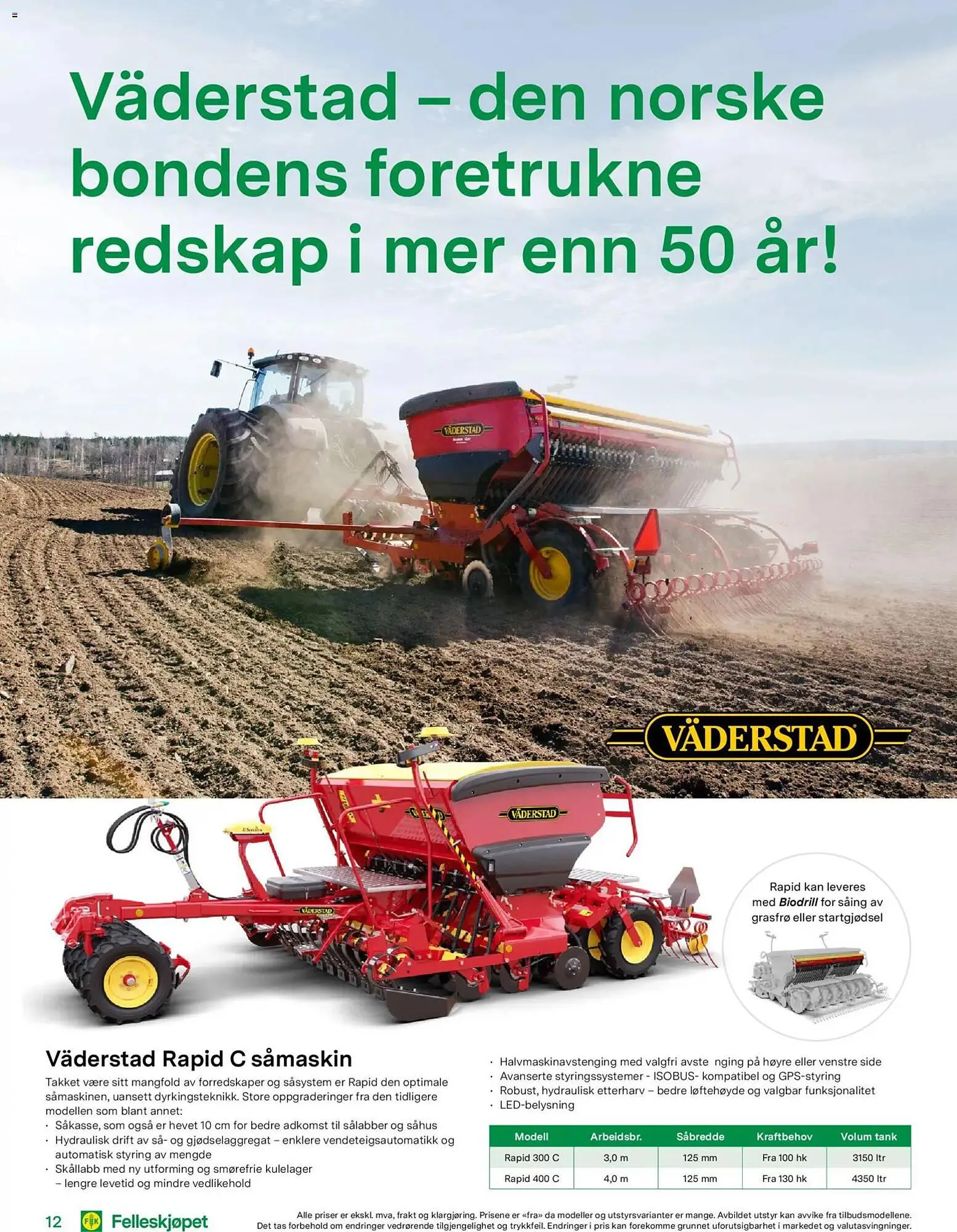 Felleskjøpet kundeavis fra 18. mars til 31. desember 2026 - kundeavisside 12