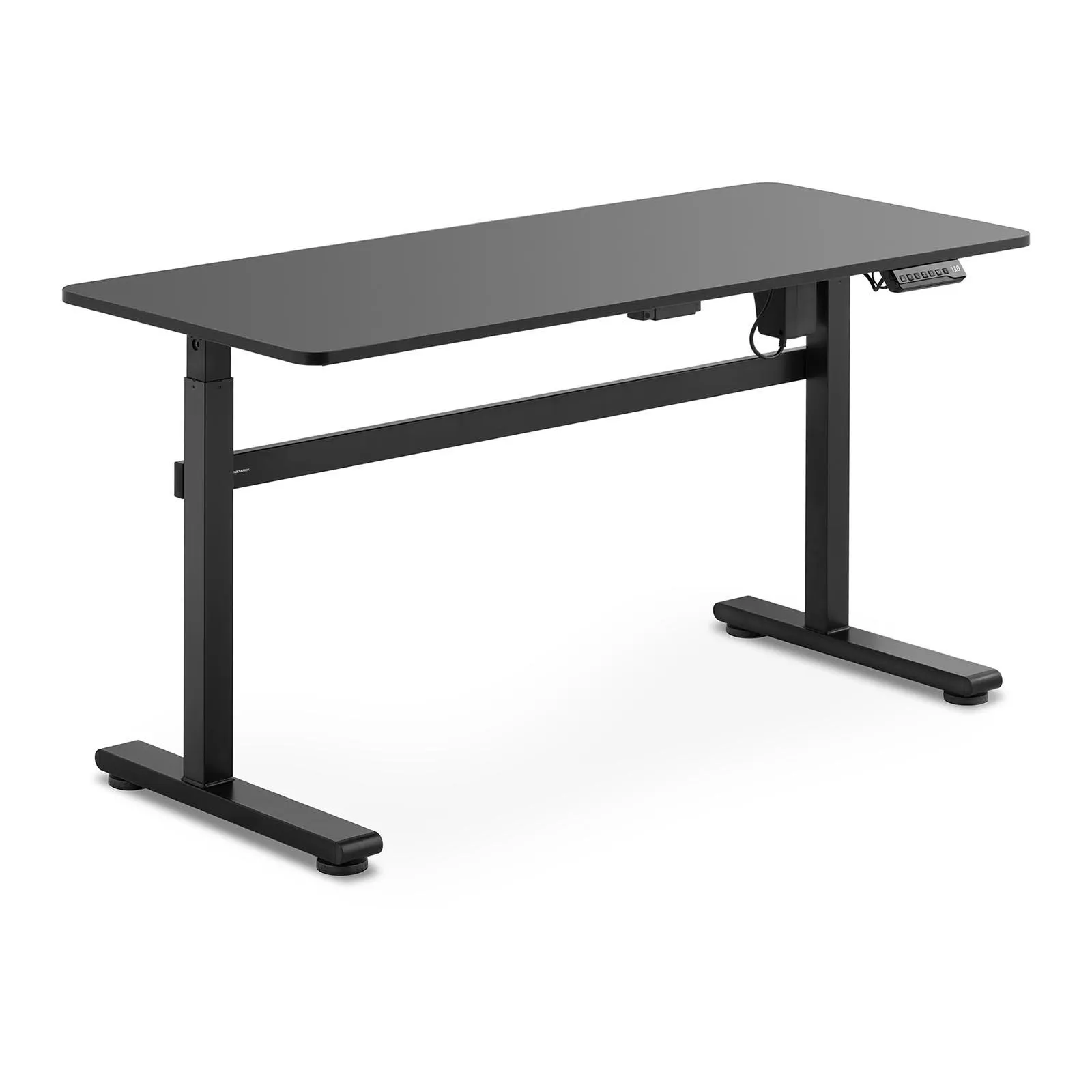 Sitt-stå skrivebord – 1400 x 600 mm – Pulverlakkert stål
