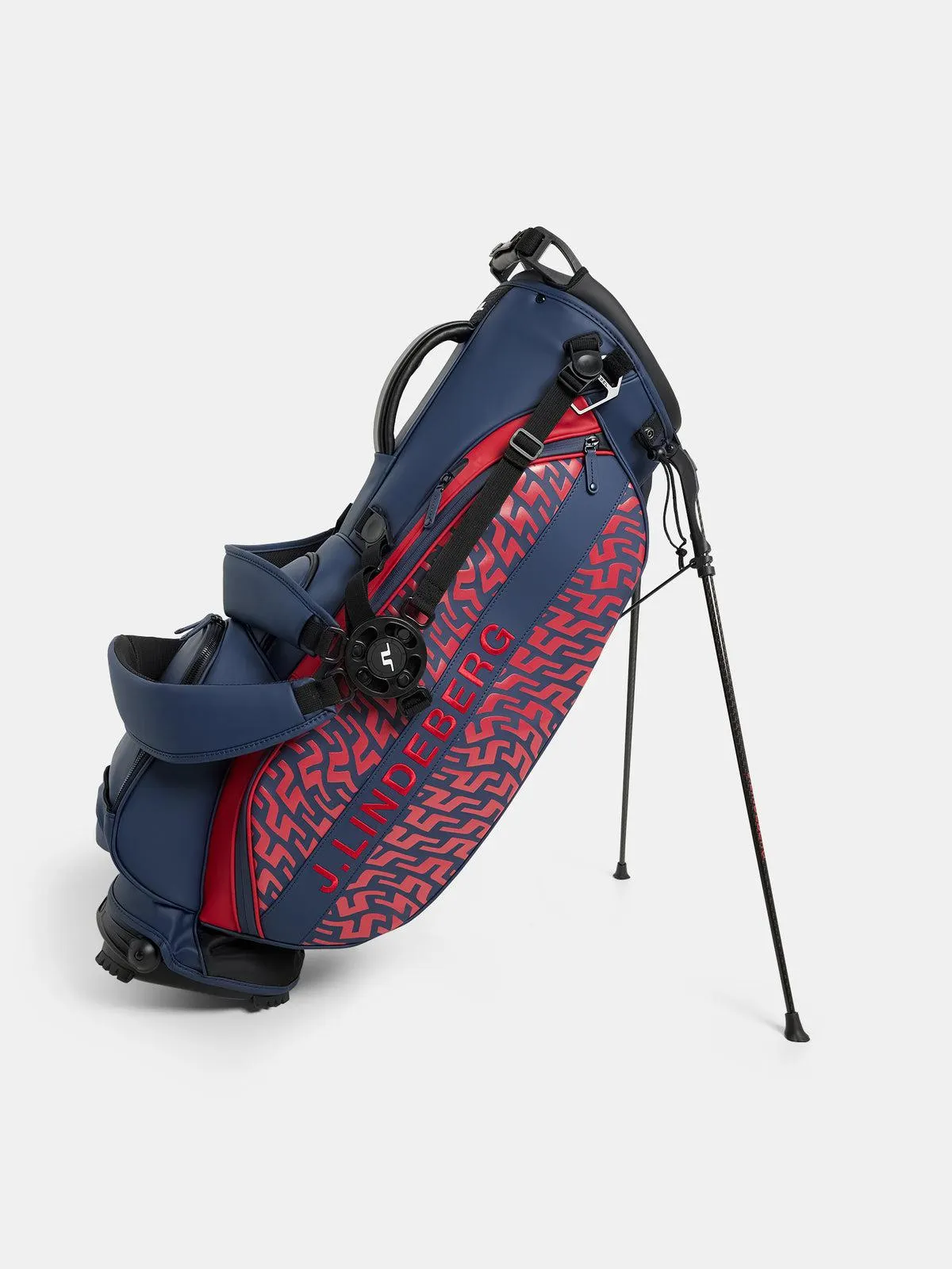 Play Stand Bag Print Bridge Swirl Red
