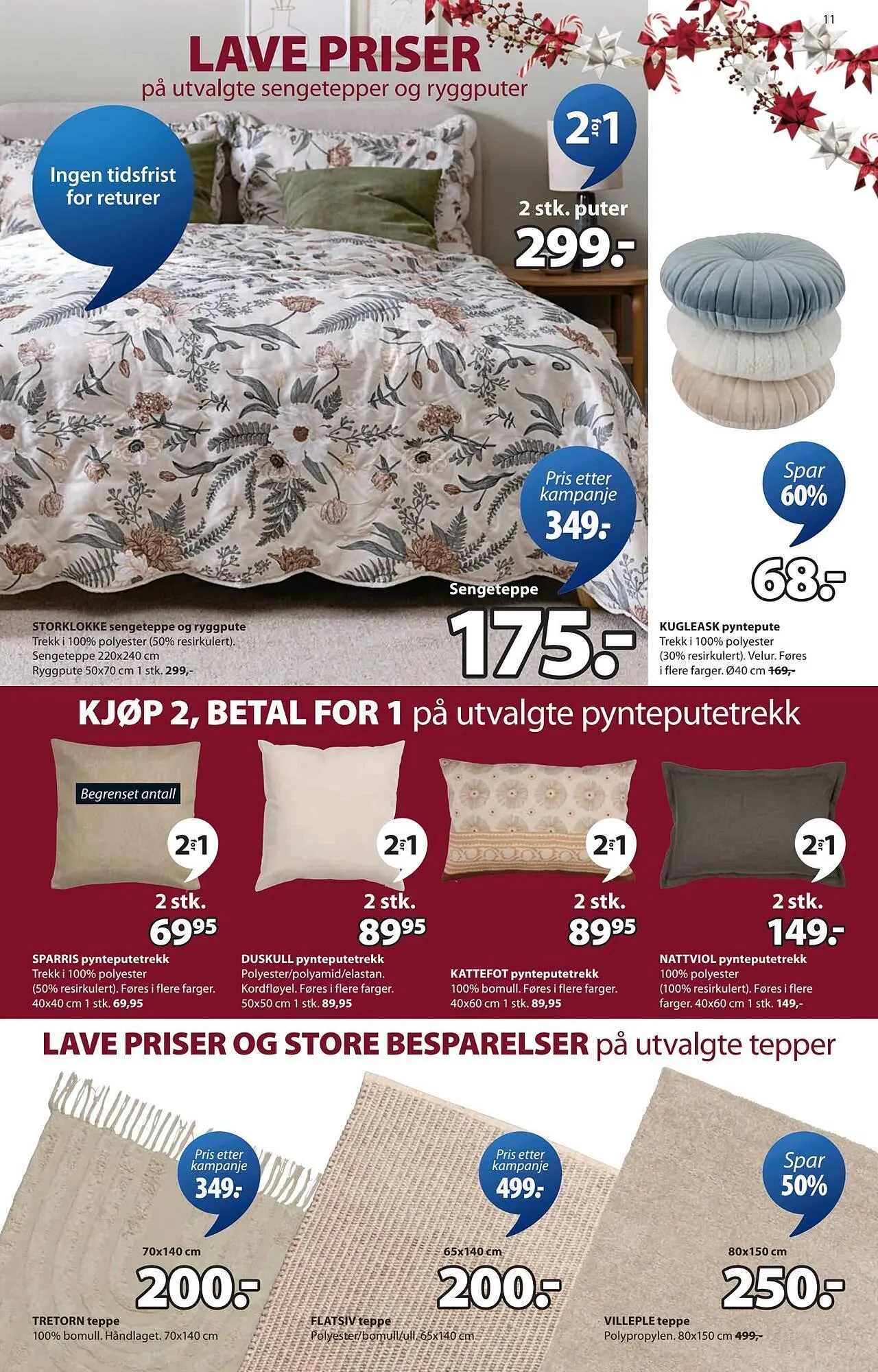 JYSK kundeavis fra 15. desember til 23. desember 2025 - kundeavisside 11