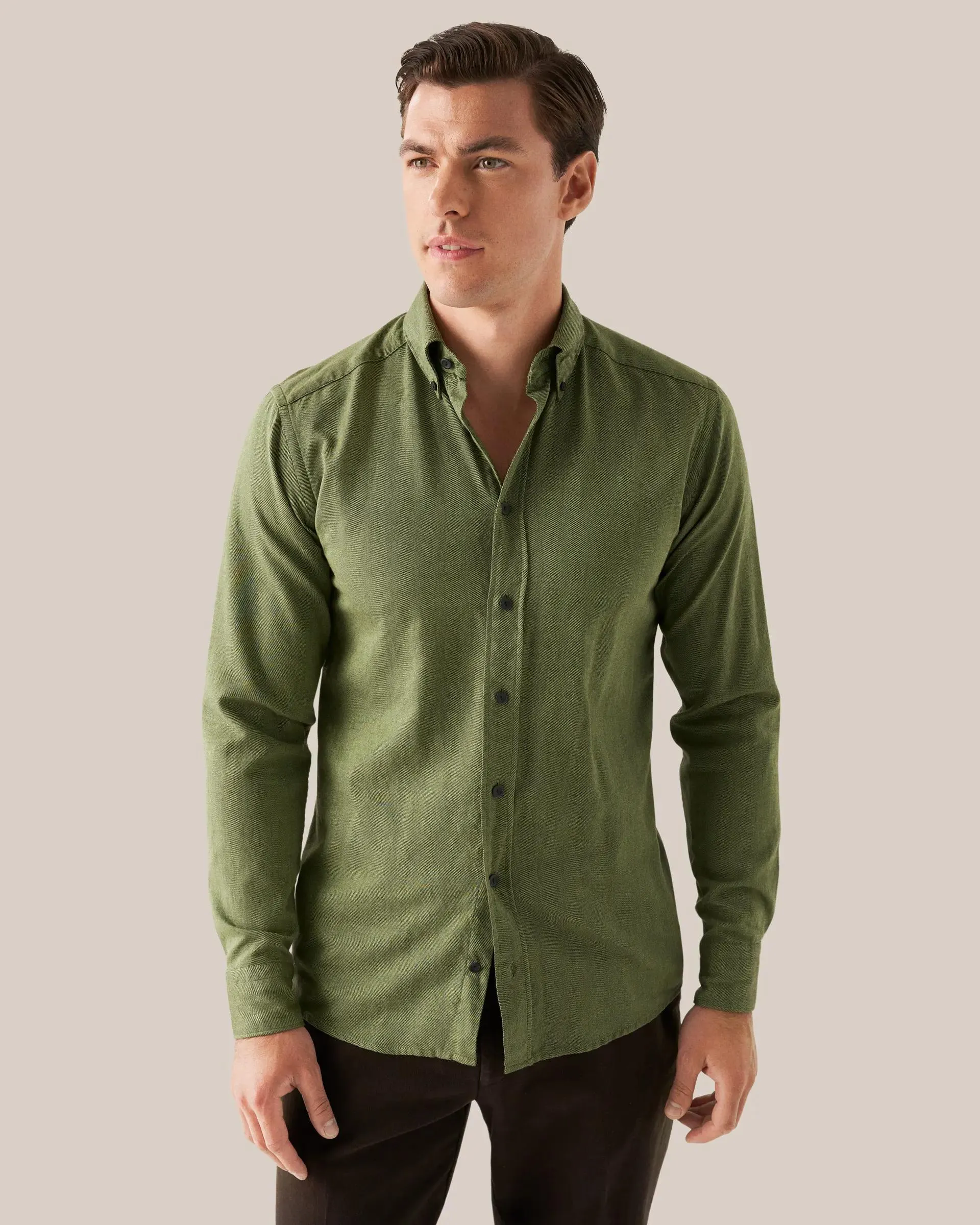 Dark Green Flannel Shirt