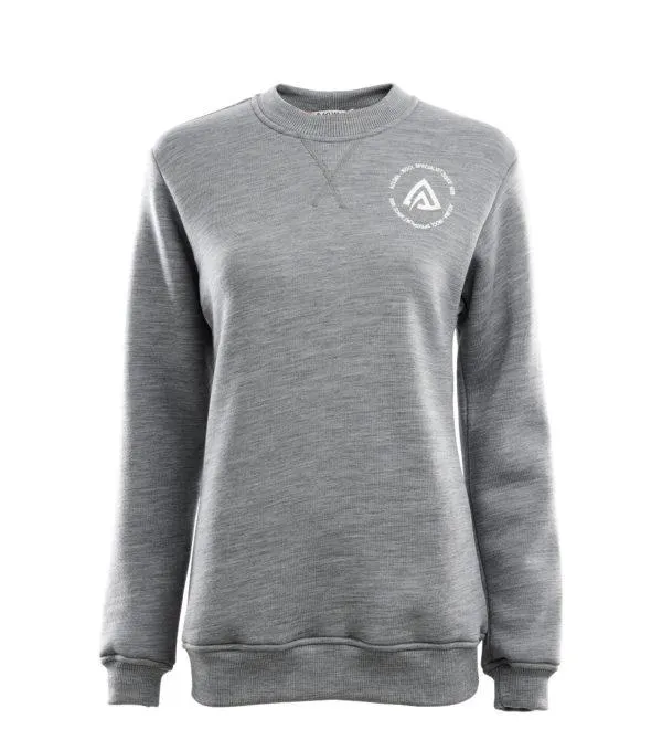Aclima Fleecewool Crew Neck Womens Grey Melange