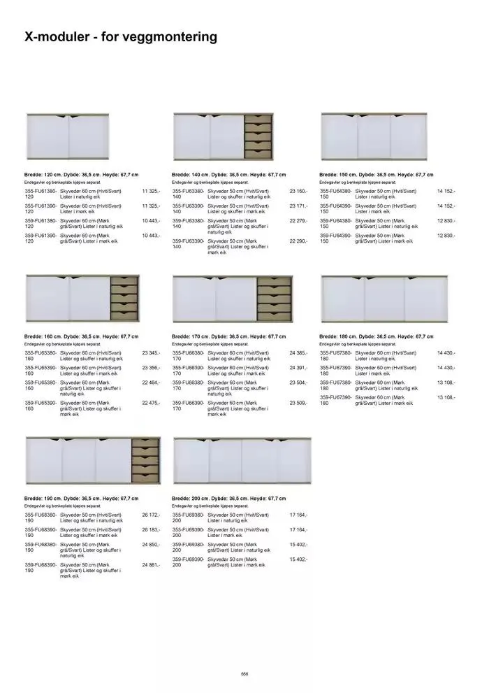 kvik kjøkken Prisliste. fra 1. januar til 31. desember 2025 - kundeavisside 656