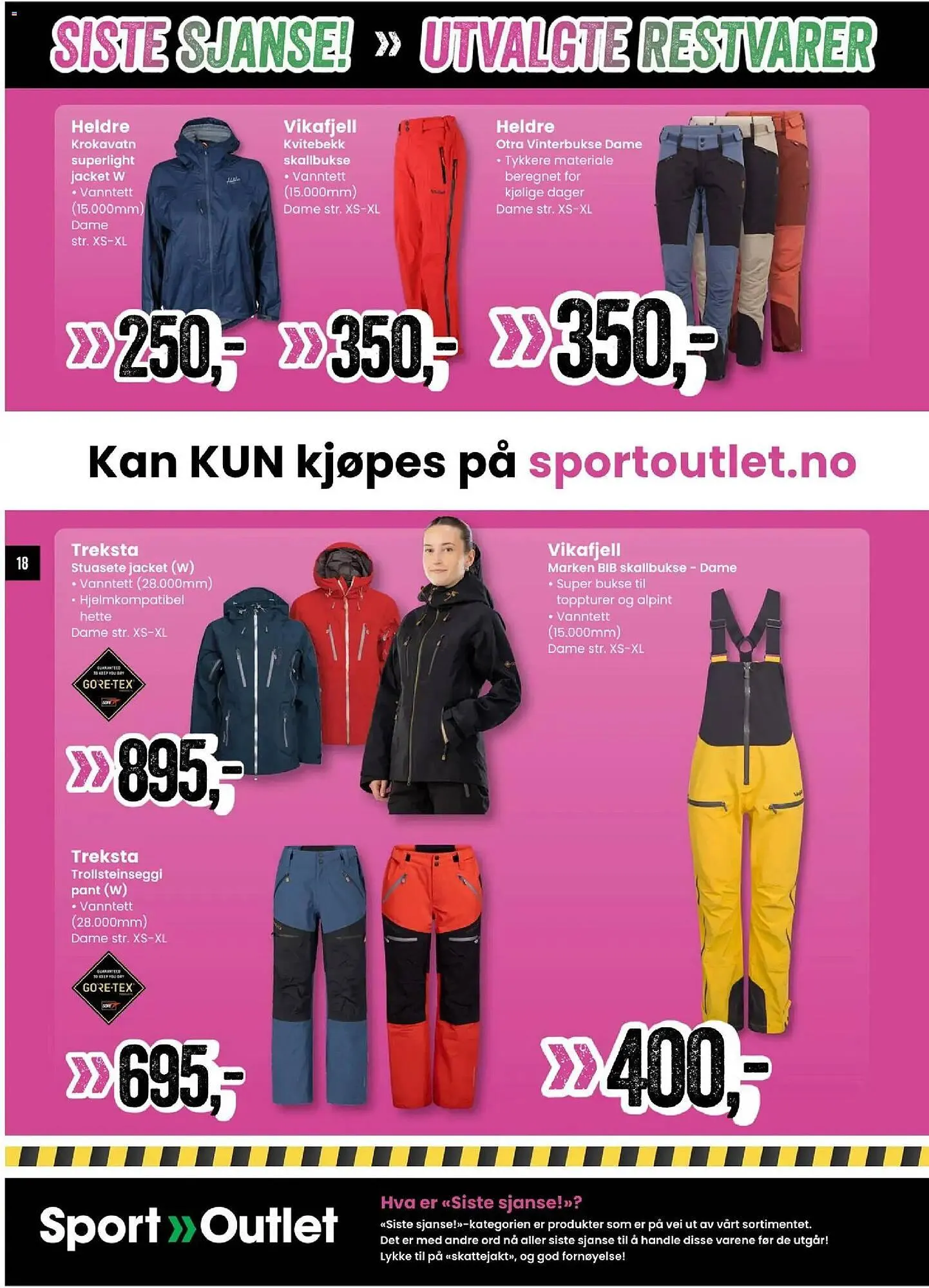 Sport Outlet kundeavis fra 17. februar til 3. mars 2026 - kundeavisside 18