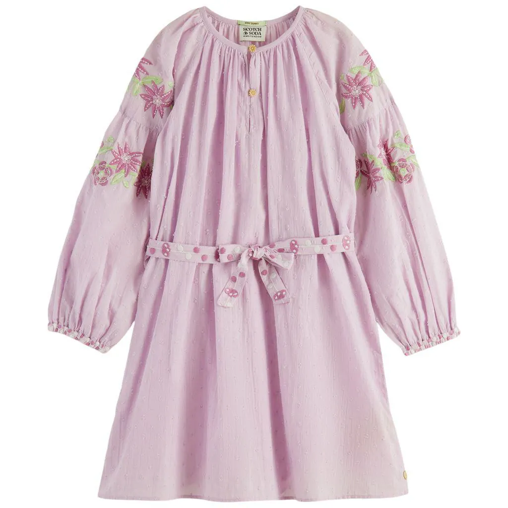 Brodert Kjole Orchid