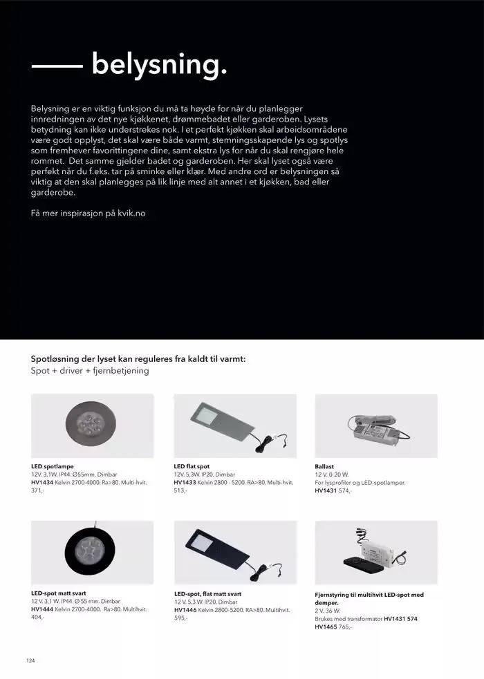 kvik kjøkken Design Zone. fra 23. november til 7. desember 2024 - kundeavisside 124