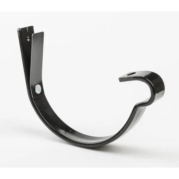 RENNEKROK M/FJÆR STÅL 125MM SORT
