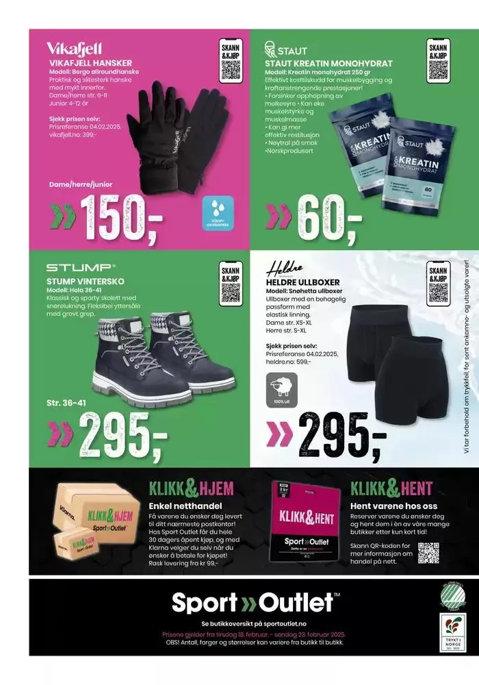 Folder Sport Outlet fra 21. februar til 7. mars 2025 - kundeavisside 32