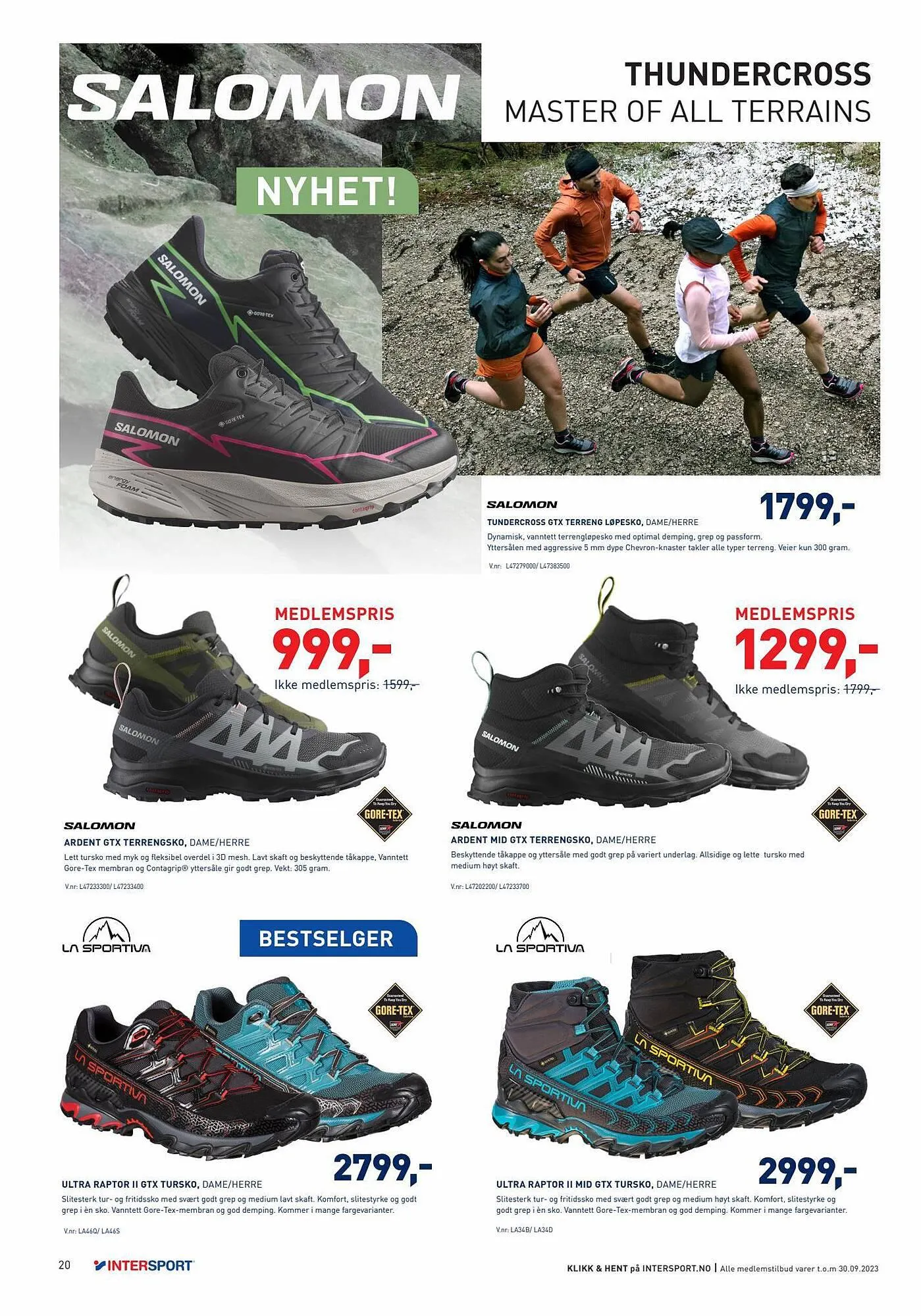 Intersport Kundeavis fra 18. september til 30. september 2023 - kundeavisside 20