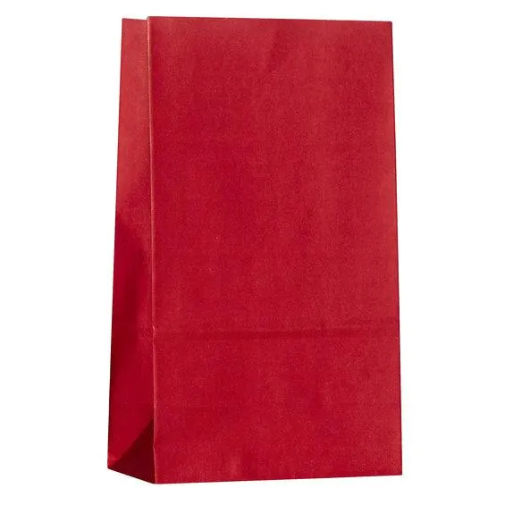 Poser av papir 24 stk. rød