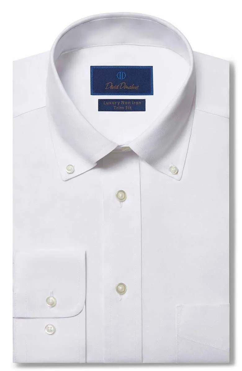 Trim Fit Pinpoint Oxford Non-Iron Dress Shirt