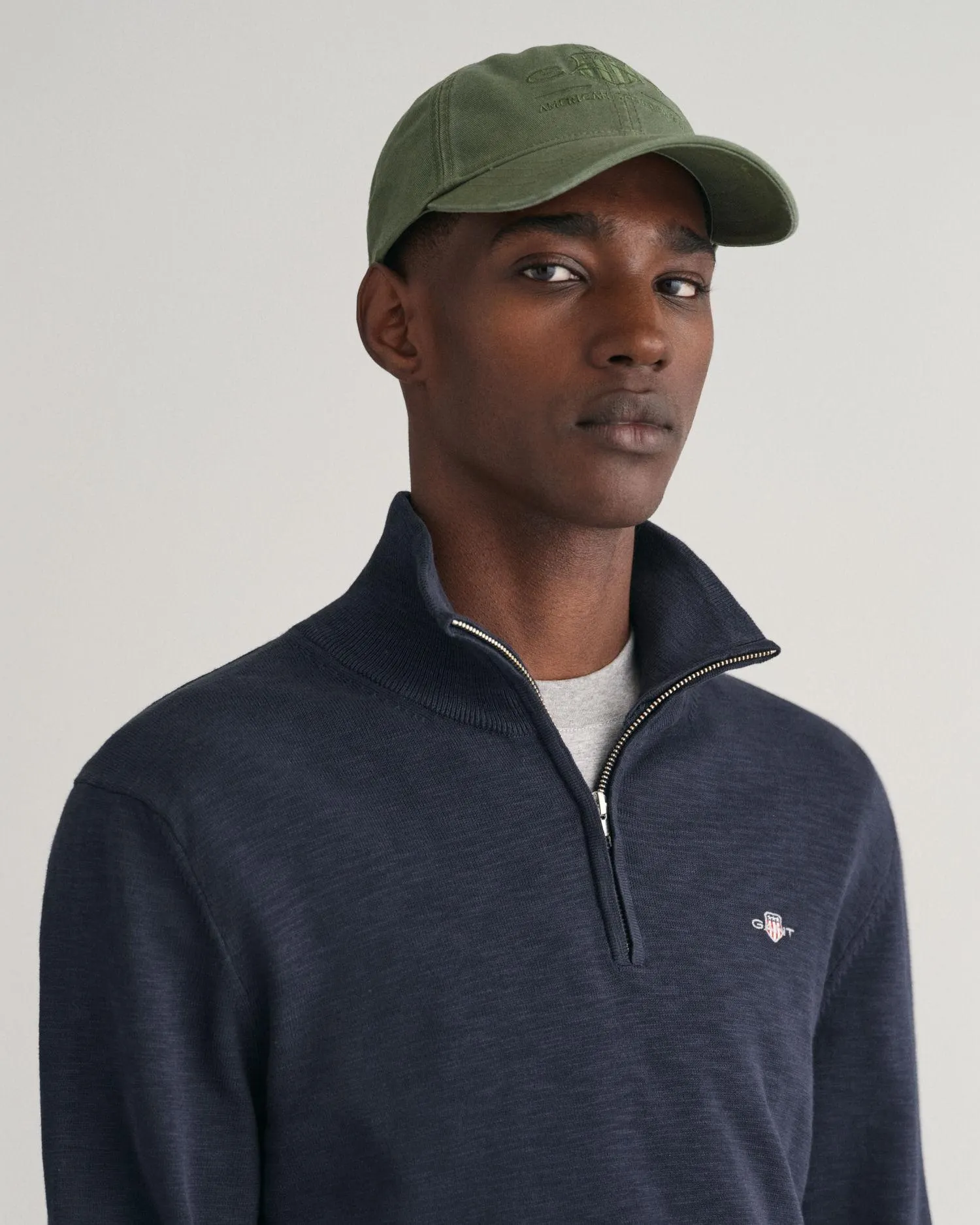 Bomullsgenser med half-zip