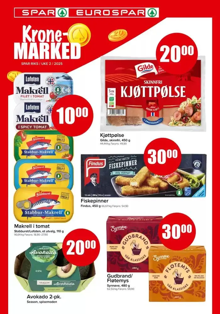 Eurospar Kundeavis fra 9. januar til 16. januar 2025 - kundeavisside 2