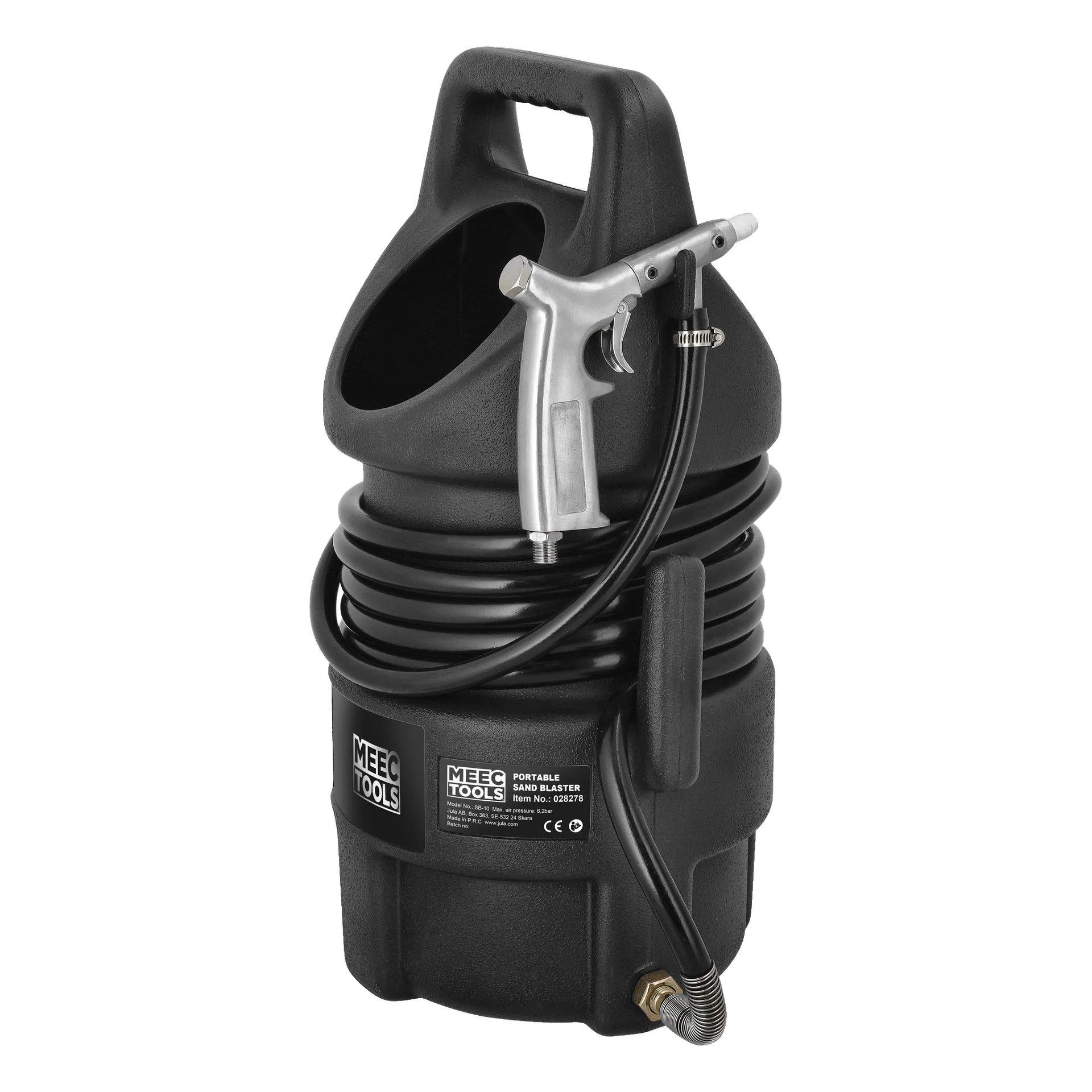 Trykkluftdrevet sandblåser 10 l 120 l/min 1/4"