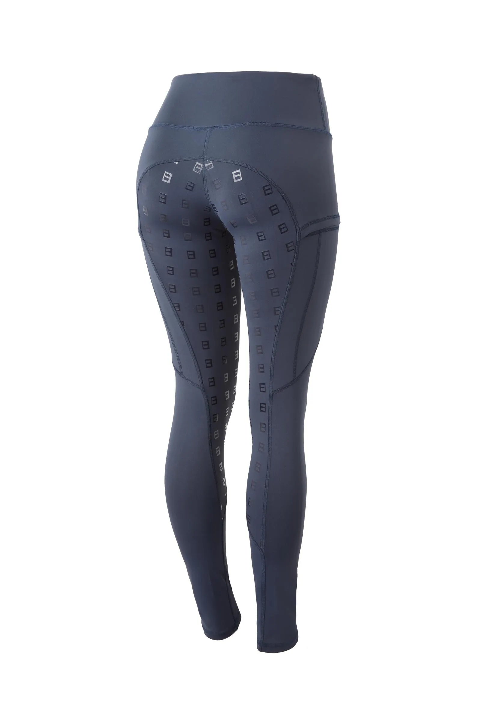 Ridetights helforsterket med silikon og høyt liv, dame