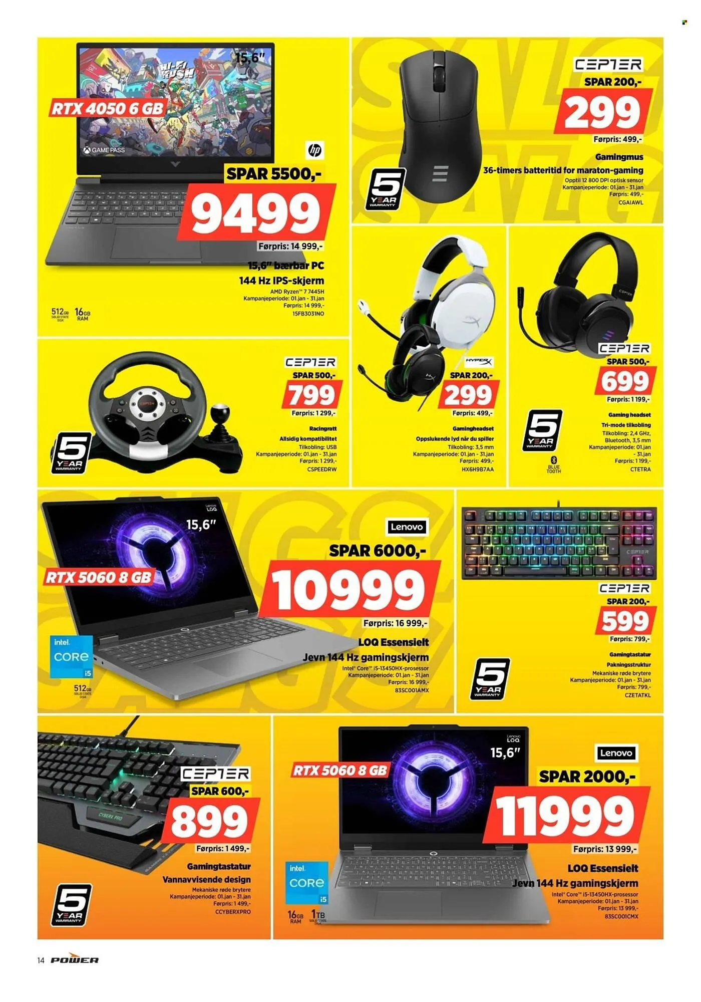 POWER kundeavis fra 1. januar til 4. januar 2026 - kundeavisside 14