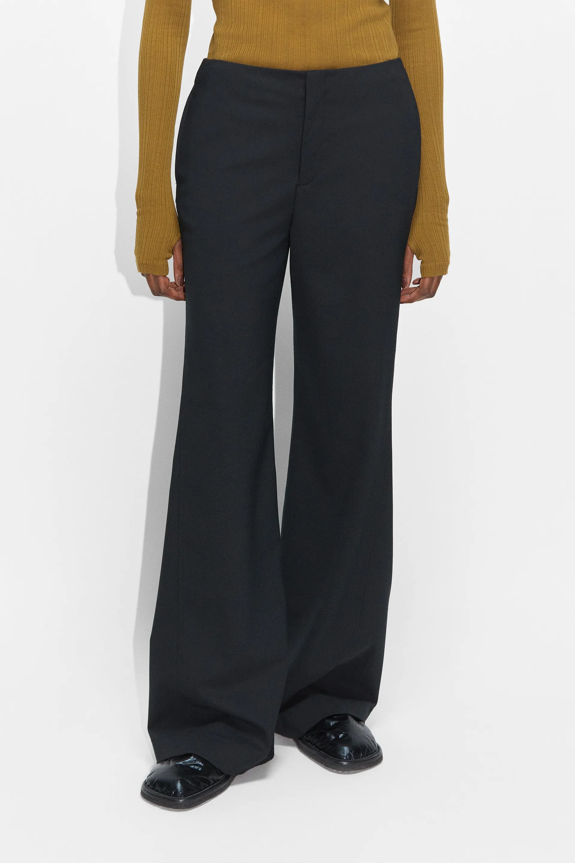 Flared-leg Trousers