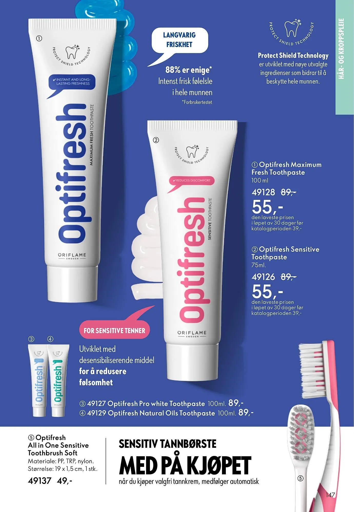 Oriflame katalog fra 18. februar til 10. mars 2026 - kundeavisside 147