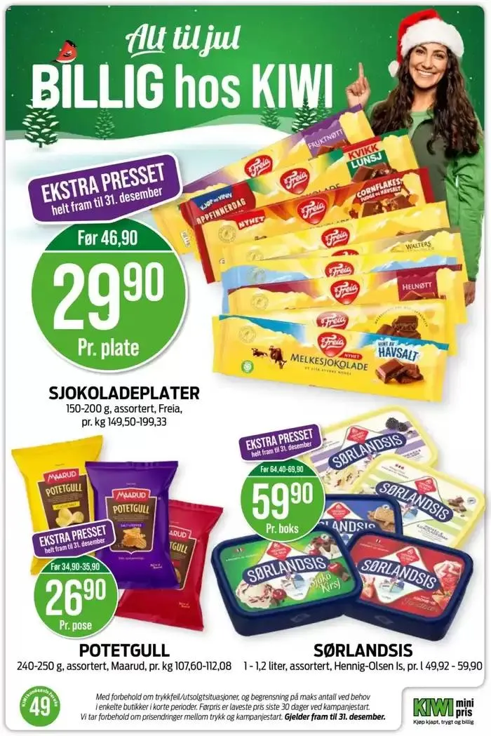 Kiwi Kundeavis fra 2. desember til 8. desember 2024 - kundeavisside 28