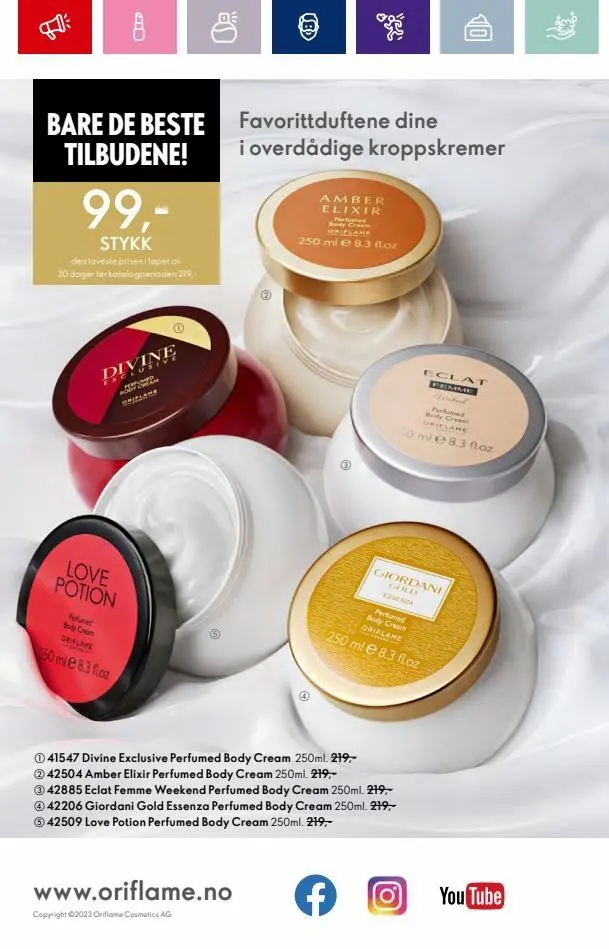 Oriflame kundeavis til 03.10.2023 fra 20. september til 3. oktober 2023 - kundeavisside 170