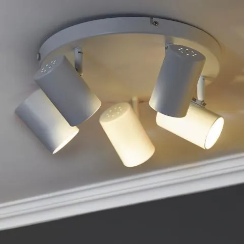 Noor II spotlight taklampe Hvit