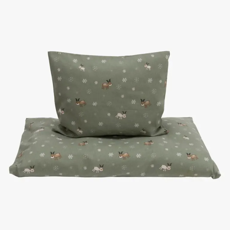 Reinsdyr sengesett, green