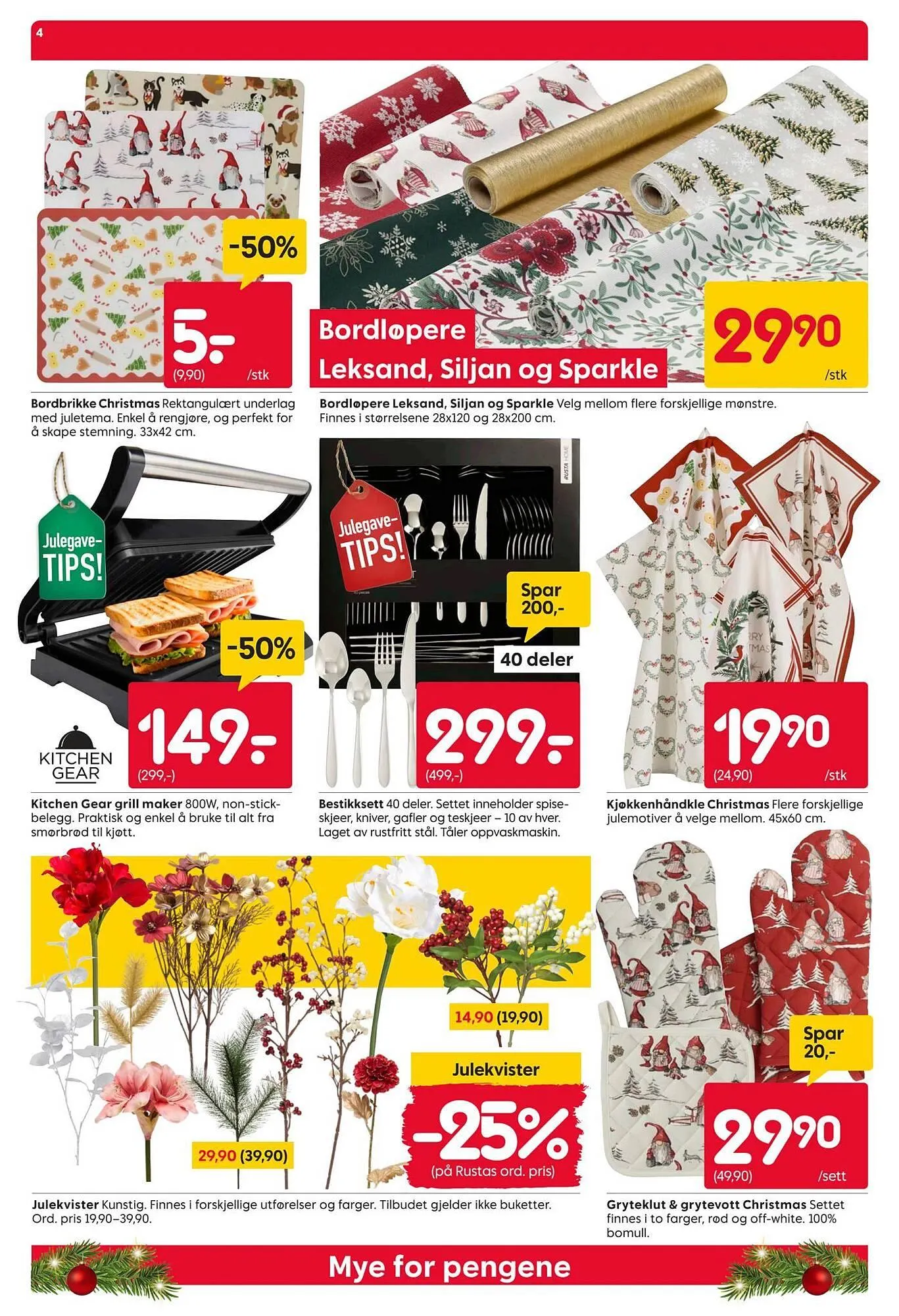 Rusta kundeavis fra 1. desember til 8. desember 2025 - kundeavisside 4