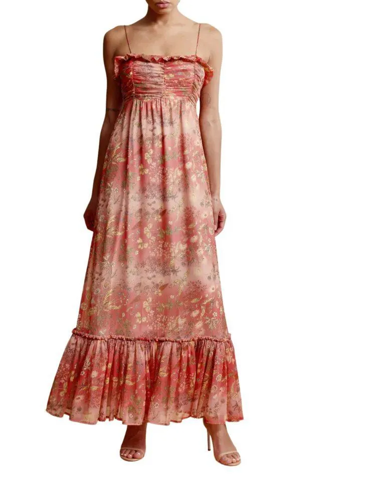 Chiffon Strap Dress – Rød