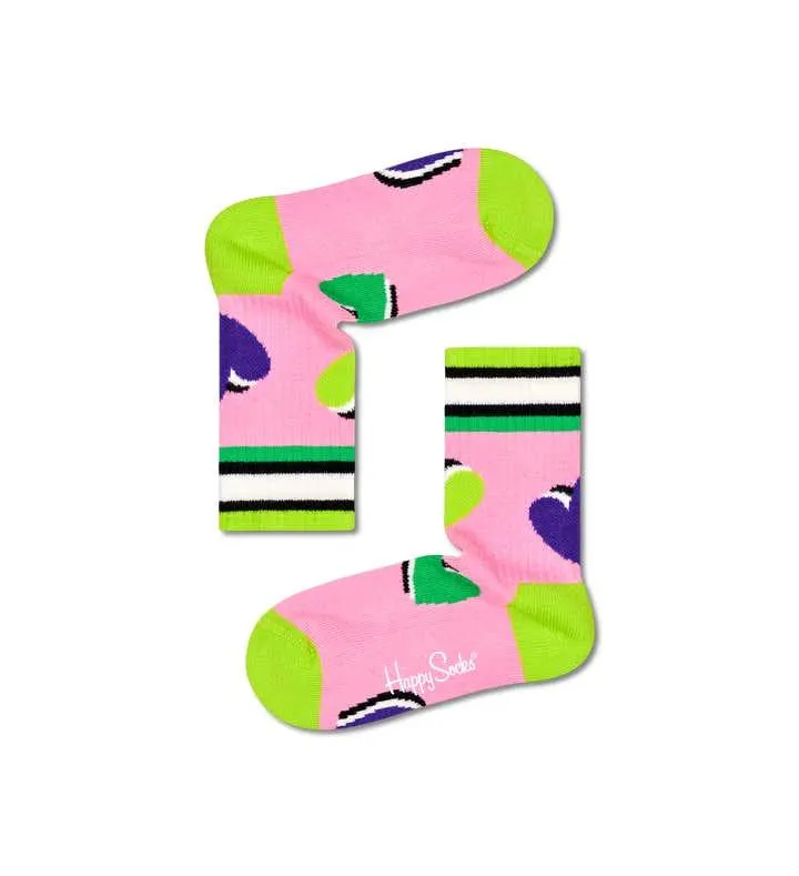 Kids Hearts Rib Sock