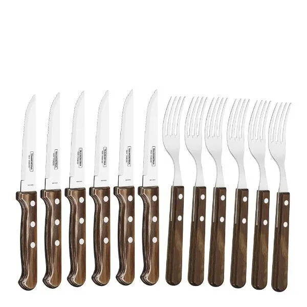 Biffbestikk polywood 12 deler