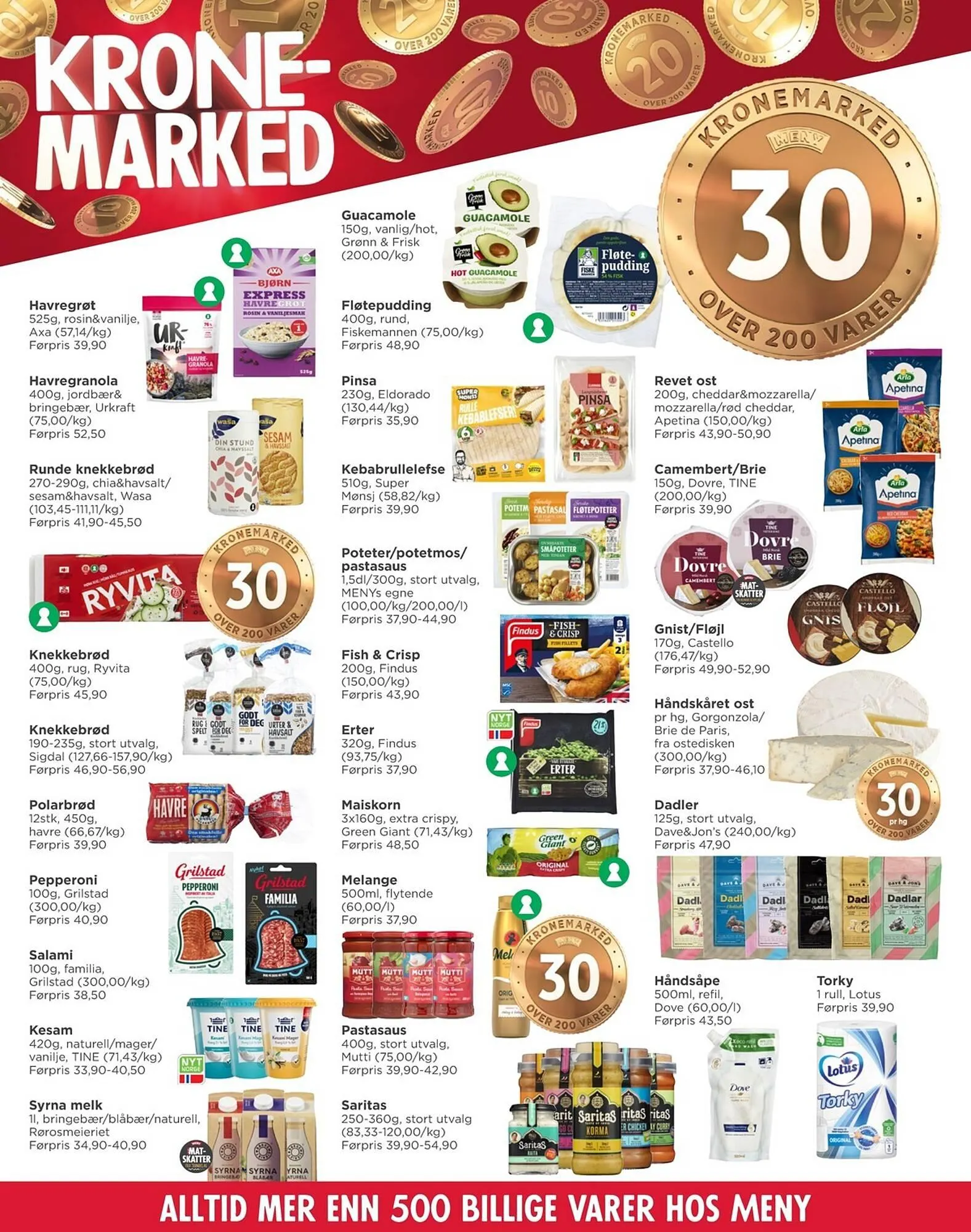 Meny kundeavis fra 12. januar til 17. januar 2026 - kundeavisside 6