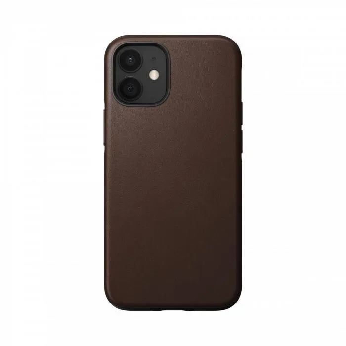 Nomad Rugged Case skinndeksel for iPhone 12 mini - Brun