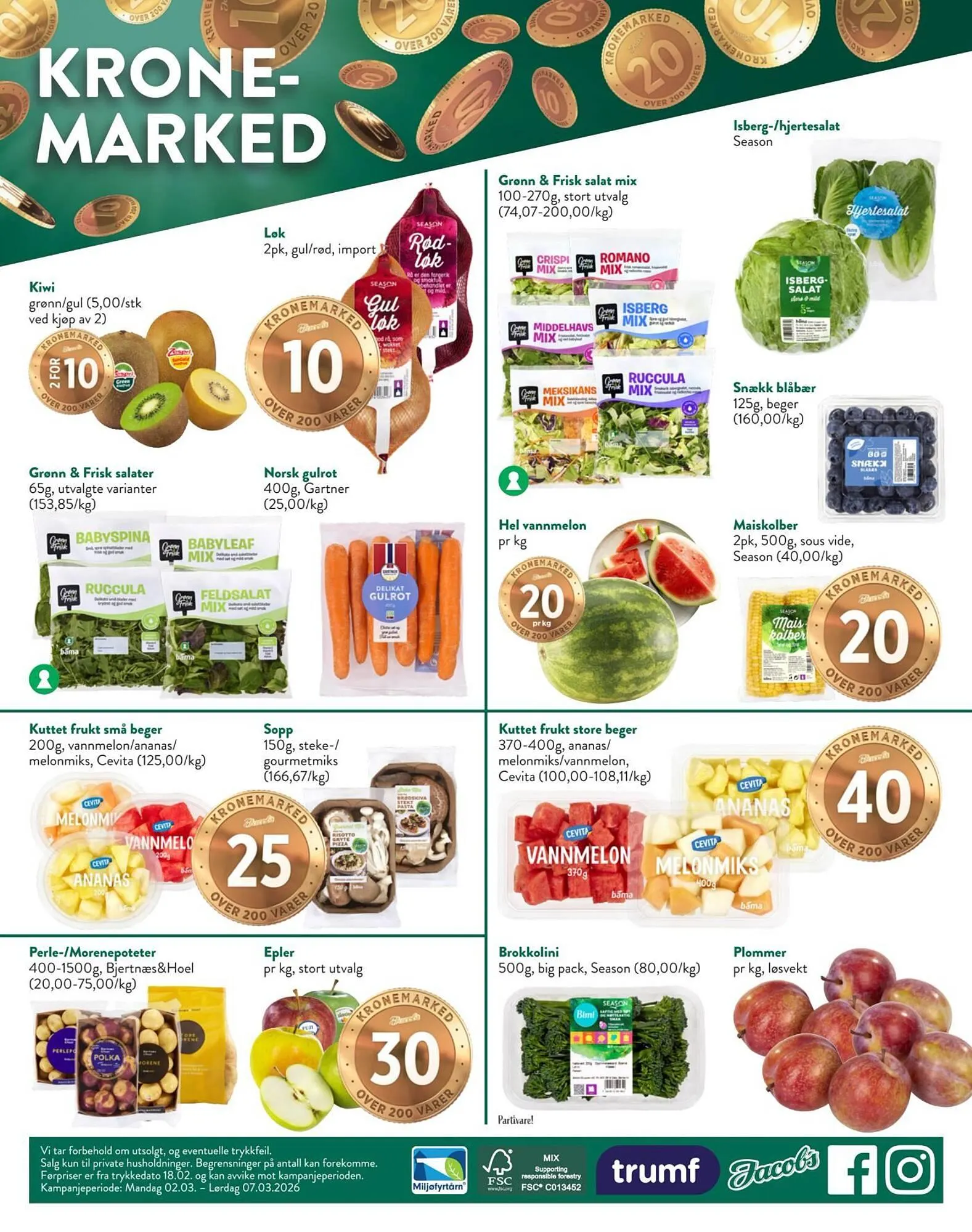Jacobs kundeavis fra 2. mars til 8. mars 2026 - kundeavisside 8