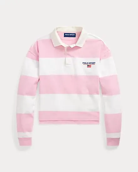 Striped Cropped Rugby Shirt